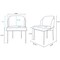 Manhattan Comfort Round Dining Set of 5, 47.24 in L, American Solid Ash Wood, Black 4-DT03DC052-GY - alternate 5